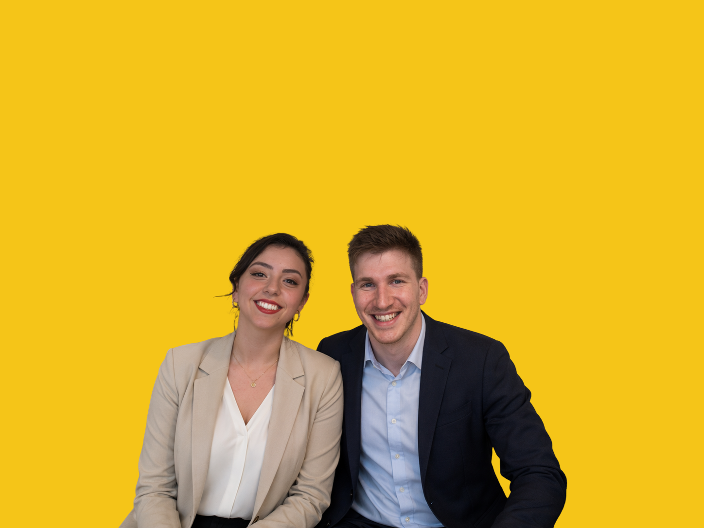 Lewis Whelan and Adriana Perez